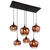 Lámparas Globo Lighting Maxy Lámparas suspendidas Cromo, Negro, 6 luces