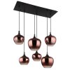 Lámparas Globo Lighting Maxy Lámparas suspendidas Cromo, Negro, 6 luces