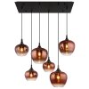 Lámparas Globo Lighting Maxy Lámparas suspendidas Cromo, Negro, 6 luces