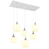 Lámparas Globo Lighting Maxy Lámparas suspendidas Cromo, Blanca, 6 luces