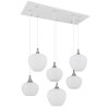 Lámparas Globo Lighting Maxy Lámparas suspendidas Cromo, Blanca, 6 luces