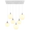 Lámparas Globo Lighting Maxy Lámparas suspendidas Cromo, Blanca, 6 luces