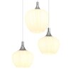 Lámparas Globo Lighting Maxy Lámparas suspendidas Cromo, Blanca, 6 luces