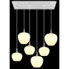 Lámparas Globo Lighting Maxy Lámparas suspendidas Cromo, Blanca, 6 luces