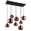 Lámparas Globo Lighting Maxy Lámparas suspendidas Cromo, Negro, 8 luces