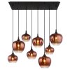 Lámparas Globo Lighting Maxy Lámparas suspendidas Cromo, Negro, 8 luces