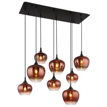 Lámparas Globo Lighting Maxy Lámparas suspendidas Cromo, Negro, 8 luces