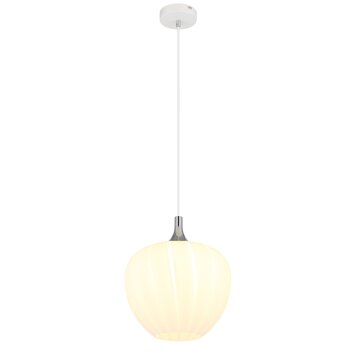 Lámparas Globo Lighting Maxy Lámparas suspendidas Cromo, Blanca, 1 luz