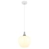 Lámparas Globo Lighting Maxy Lámparas suspendidas Cromo, Blanca, 1 luz