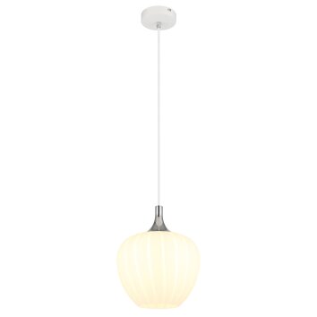 Lámparas Globo Lighting Maxy Lámparas suspendidas Cromo, Blanca, 1 luz