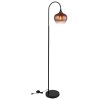 Lámparas Globo Lighting Maxy Lámpara de pie Cromo, Negro, 1 luz