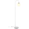 Lámparas Globo Lighting Maxy Lámpara de pie Cromo, Blanca, 1 luz