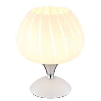 Lámparas Globo Lighting Maxy Lámparas de mesa Cromo, Blanca, 1 luz