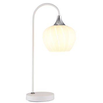 Lámparas Globo Lighting Maxy Lámparas de mesa Cromo, Blanca, 1 luz