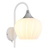 Lámparas Globo Lighting Maxy Apliques Cromo, Blanca, 1 luz