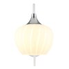 Lámparas Globo Lighting Maxy Apliques Cromo, Blanca, 1 luz