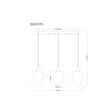 Lámparas Globo Lighting Lavus Lámparas suspendidas Cromo, Negro, 3 luces