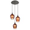 Lámparas Globo Lighting Lavus Lámparas suspendidas Cromo, Negro, 3 luces