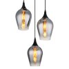 Lámparas Globo Lighting Lavus Lámparas suspendidas Negro, 3 luces