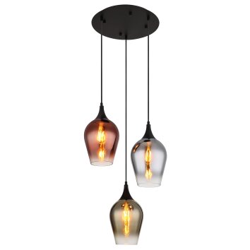 Lámparas Globo Lighting Lavus Lámparas suspendidas Negro, 3 luces