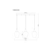 Lámparas Globo Lighting Lavus Lámparas suspendidas Negro, 3 luces