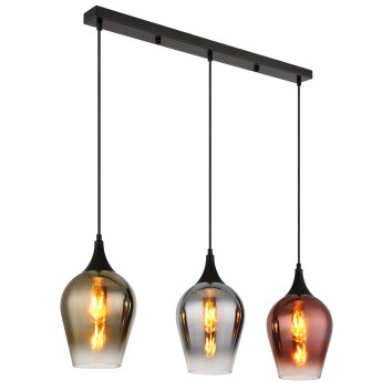 Lámparas Globo Lighting Lavus Lámparas suspendidas Negro, 3 luces