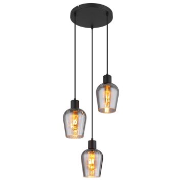 Lámparas Globo Lighting Ryan Lámparas suspendidas Negro, 3 luces