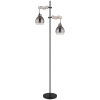 Lámparas Globo Lighting Ryan Lámpara de pie Crudo, Negro, 2 luces