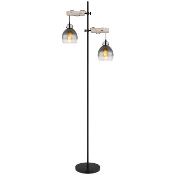 Lámparas Globo Lighting Ryan Lámpara de pie Crudo, Negro, 2 luces