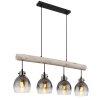 Lámparas Globo Lighting Ryan Lámparas suspendidas Crudo, Negro, 4 luces