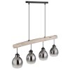 Lámparas Globo Lighting Ryan Lámparas suspendidas Crudo, Negro, 4 luces