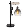 Lámparas Globo Lighting Ryan Lámparas de mesa Crudo, Negro, 1 luz