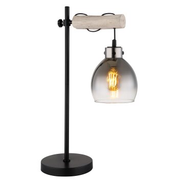 Lámparas Globo Lighting Ryan Lámparas de mesa Crudo, Negro, 1 luz