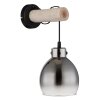 Lámparas Globo Lighting Ryan Apliques Crudo, Negro, 1 luz