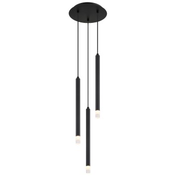 Lámparas Globo Lighting Blake Lámparas suspendidas Negro, 3 luces