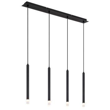 Lámparas Globo Lighting Blake Lámparas suspendidas Negro, 4 luces