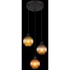 Lámparas Globo Lighting Zumba Lámparas suspendidas Negro, 3 luces