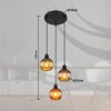 Lámparas Globo Lighting Zumba Lámparas suspendidas Negro, 3 luces