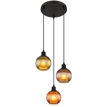 Lámparas Globo Lighting Zumba Lámparas suspendidas Negro, 3 luces