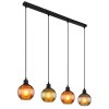 Lámparas Globo Lighting Zumba Lámparas suspendidas Negro, 4 luces