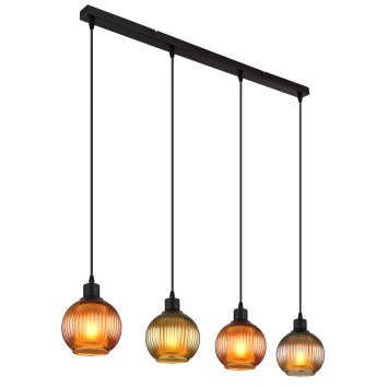 Lámparas Globo Lighting Zumba Lámparas suspendidas Negro, 4 luces