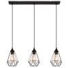 Lámparas Globo Lighting Zachary Lámparas suspendidas Negro, 3 luces