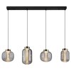 Lámparas Globo Lighting Fluoro Lámparas suspendidas LED Negro, 1 luz