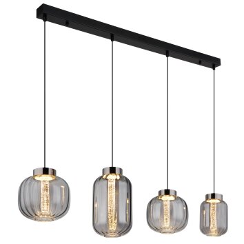 Lámparas Globo Lighting Fluoro Lámparas suspendidas LED Negro, 1 luz