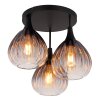 Lámparas Globo Lighting Olsen Plafones Negro, 3 luces