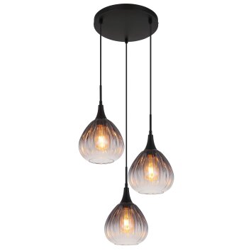 Lámparas Globo Lighting Olsen Lámparas suspendidas Negro, 3 luces