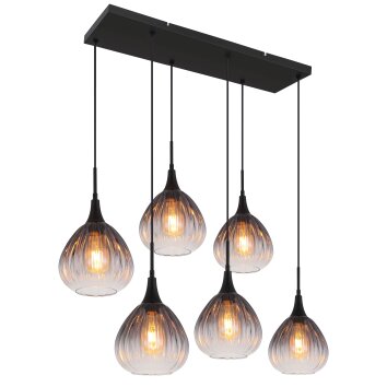 Lámparas Globo Lighting Olsen Lámparas suspendidas Negro, 6 luces