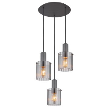 Lámparas Globo Lighting Tulivar Lámparas suspendidas Gris, 3 luces