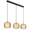 Lámparas Globo Lighting Lampigna Lámparas suspendidas Latón, Negro, 3 luces