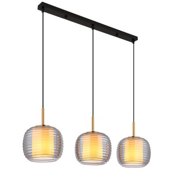 Lámparas Globo Lighting Lampigna Lámparas suspendidas Latón, Negro, 3 luces